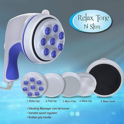 Sobo Relax & Spin Tone Body Massager for Pain Relief With 4 Heads Spin Tone Massager