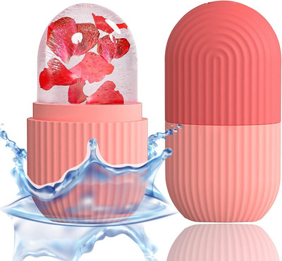 Kahaan enterprise Ice Face Roller Silicone Facial Cube Pink Silicone Ice Cube Tray(Pack of1)