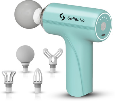 sellastic Gun Massager for Full Body Pain Relief, Rechargeable Cordless Deep Tissue
