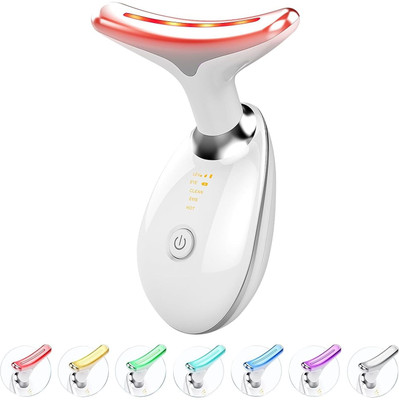 vihan marketing Neck Face Firming Wrinkle Reducing Tool Double Chin Reducer Vibration Massager Face & Neck Lifting Device Chin Lifting Device, Skin Groomer Upgraded Version Massager(White)