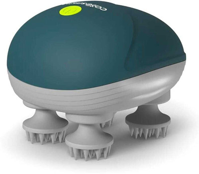 PRISHACRAFT Portable Electric Scalp Massager with 360° Rotating Nodes