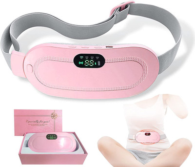 Esarora Belly Warmer Heating Pad with 4 Heat Levels 4 Vibration Modes Massager.