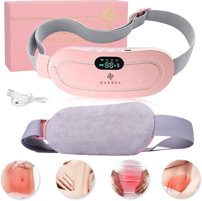 EVETIS Belly Warmer Heating Pad with 4 Heat Levels 4 Vibration Modes