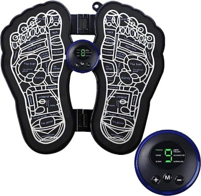 Esarora Premium Electric Portable EMS Foot Muscle Massager Pad, Massager Mat /Pad, Microcurrent Cervical Relax Feet with 8 Mode & 19 Level | Pain Relief Foot Massager(Multicolor)