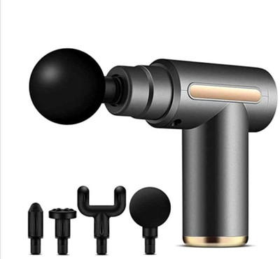 Jaaro Mini Massage Gun – Relieve Muscle Soreness with 6 Speeds & 4 Heads