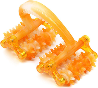 Parth Gift Gallery Dual Roller Handheld Body Massager for Full Body Pain Relief – Orange