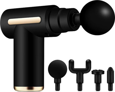 Sobo Electric Full Body Pain Relief Machine Gun Massager ,4-Head,6-Speeds,Portable