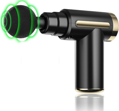 Hespa Mini Muscle Massager – Deep Tissue,4 Heads, Rechargeable & Travel-Ready