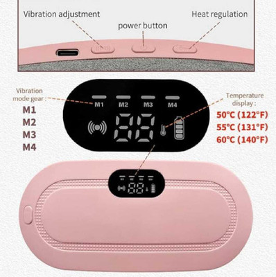 Trezzi Cordless Electric Heating Pad Belt for Period Cramps and Back Pain Relief