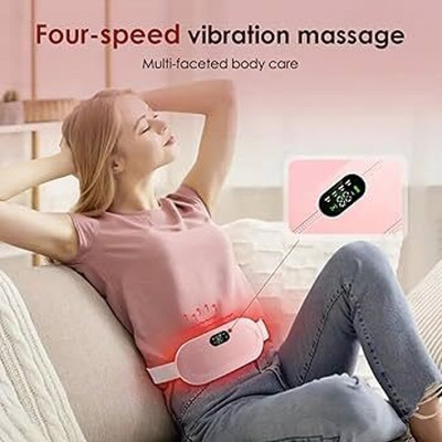 VENTETTYSTORE , Belly Warmer Heating Pad with 4 Heat Levels 4 Vibration Modes