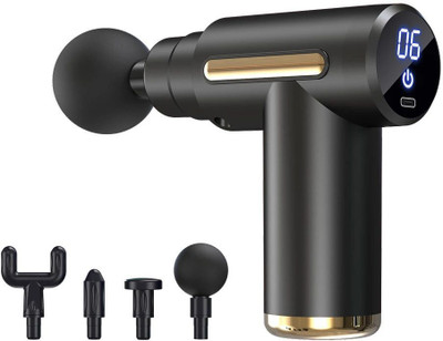 RuHaNest 4 Heads 6 Speeds Muscle Massager Gun Ultragun for Neck Shoulder and Back