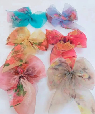 AALIYA INTERNATIONAL BOW PEACH HAIR CLIPS FOR GIRLS AND WOMEN PACK OF 6 PCS Hair Clip(Multicolor)