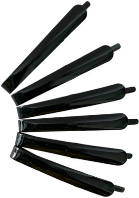 Be trendy Matte Black Barrette Hair Pins for Women or Girls Pack of 24 Hair Pin(Black)