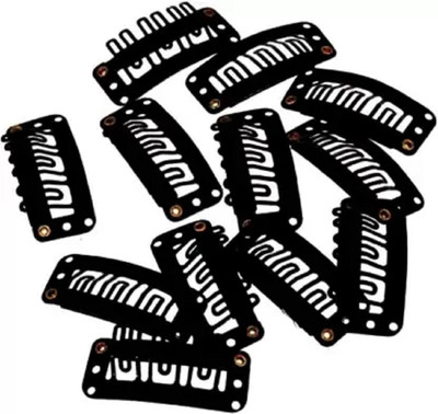 Rubela Hair Extension Clips For Women & Men (36 Pcs) - Hair Patch Clips Hair Accessory Set(Black)