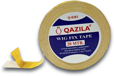 Qazila Cotton Wig Patch Tape | Strong Hold | Water & Sweat Resistant | Skin-Friendly Hair Accessory Set(Yellow)