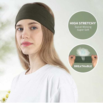 Maa Hosiery NEW Trendy Headband For Sport [Pack of 1] Olive Hair Band(Grey)