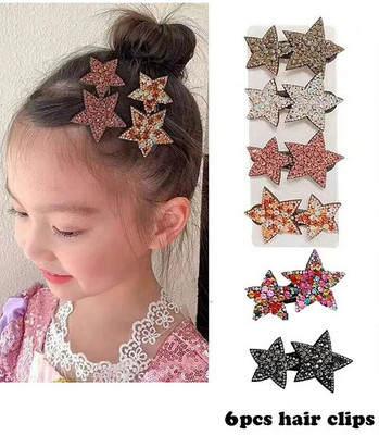EvoNest 6 Stone Hair Clips Set Hair Clip(Multicolor)