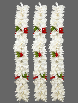 BALA Artificial flower Gajra Hair Accessories Reuseble Juda Maker Women (Pack Of3) Hair Accessory Set(Multicolor)