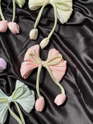 Beauty Flow 1 Pcs Of Fabric Bow For Girls and women For Every Look- Random Colour Hair Clip(Multicolor)