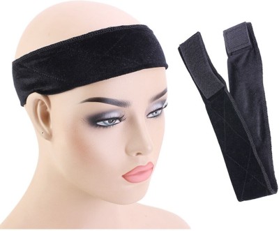 Ritzkart 25 Inch Adjustable Wig Grip Wig Band No Slip Head Hair Bands Flexible Hair Band(Black)