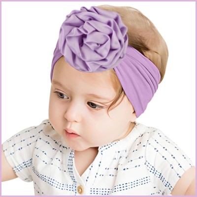 SYGA Baby Girls Soft Nylon Headbands Hairbands Newborn Kids (Purple) Head Band(Purple)