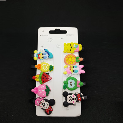 Shop Ninja Cartoon Hair Clips for Kids Girls Women Cute Design Hair Accessories Pack 10 Hair Clip(Multicolor)