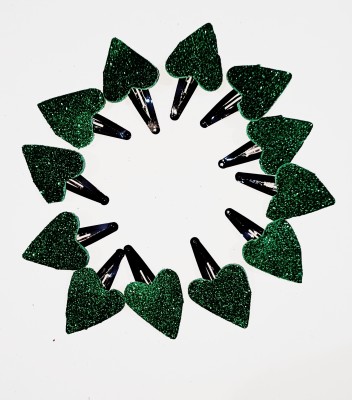 MAHESHWARI FASHION CRAZE Stylish fancy hair clips combo pack of - 6 pairs hair clips Hair Clip(Green)