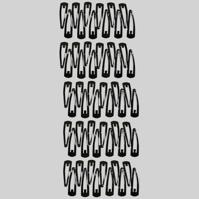 Dian Tic-Tac Black - 3 No. - Matte - 60 Tic Tac Clip(Black)