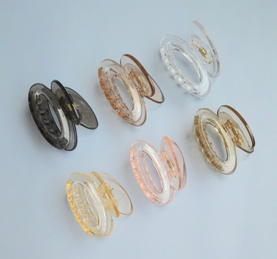 Dreamish Hair Accessories Korean Trendy Acrylic Style Hair Clutcher Girls & Women Strong Grip Claw Clip Hair Claw(Multicolor)