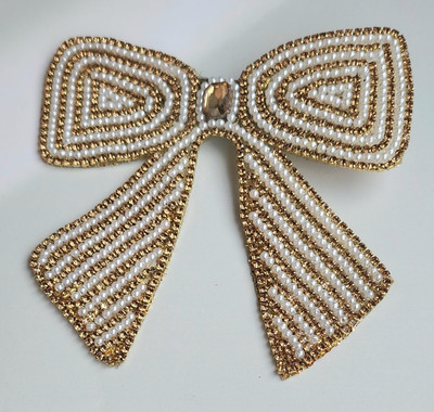 Rhosyn Hair Accessories Trendy Stylish Hair Bow Clip for Women Girls, Comfortable Hair Accessories. C Hair Clip(Gold)