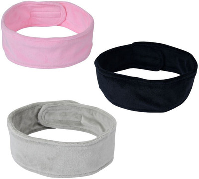 NNR Soft Makeup Head Band for Women Head Band(Pink, Black, Grey)