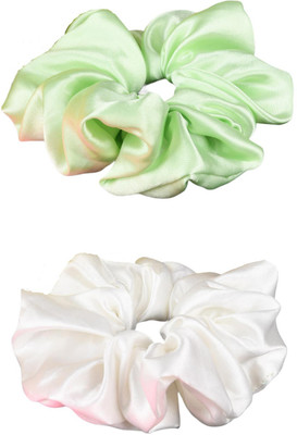 Munavi Elastic Rubber Hair Band hair combo(Green, White, Black, Red)