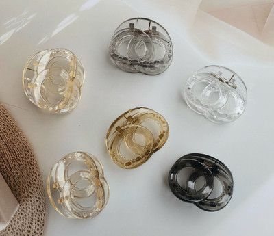 Dreamish Imitation Medium Size Hair Clutcher Korean Design Hair Claw Clip Clutcher Set (Pack of 6) Bun Clip(Multicolor)