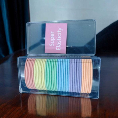 house of common Pack of 35 Pieces Daily use Rubber band for girl and women Rubber Band(Multicolor)