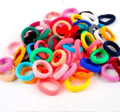 cinex Multicolor Hair Rubber band Mini 50 Pies Rubber Band(Multicolor)