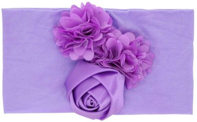 SYGA Baby Girls Rose Floral Hairbands Hair Accessories Nylon Newborn Kids (Purple) Head Band(Purple)