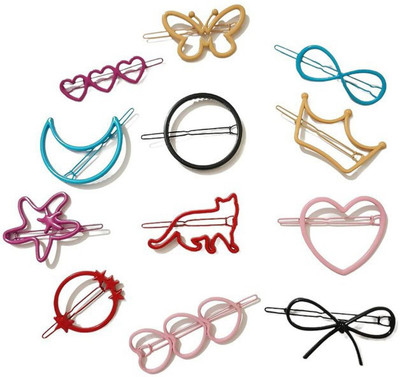 cinex Women multicolor Lock Hair Pins (Pack of 12) Hair Pin(Multicolor)