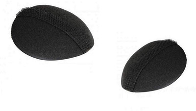 A H S 2 Pcs (1 Large+1 Small) Sponge Bump It Up Volume Hair Pad Maker Set/of 2 Hair Accessory Set(Black)