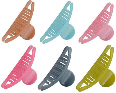 cinex 6 Piece T-mate hair Claws For Women and Girls Hair Claw(Multicolor)