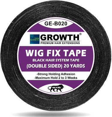 Growth Double Sided Waterproof/ Wigs Tape used as Patch & Toupee-for Men & Women 20yard Hair Accessory Set(Black)