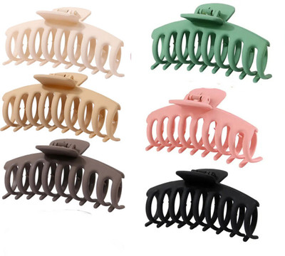 cinex Comb shape matt Finished Random Colour hair Claw for W/Girls Hair Claw(Multicolor)