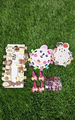 house of common fashionfuse kids pack of 42 hair accessories combo for girls Hair Accessory Set(Multicolor)