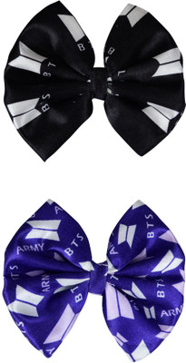 Munavi Elastic Rubber Hair Band hair combo(Black, Blue)