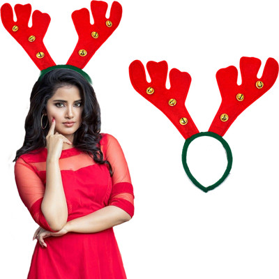 ME&YOU Christmas Celebration Santa Headband – Great for Gifts & Return Favors Hair Band(Red)