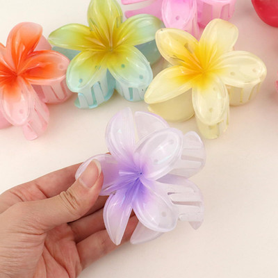 Dreamish Imitation Flower Petal Floral Design Hair Styling Claw Clutcher Clips (Any 4 colors) Hair Claw(Multicolor)