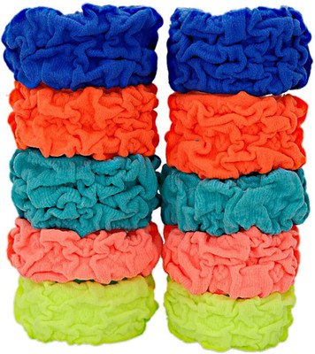 CARTLOG Pack of 12 Thick Hair Rubber Band | Hair Accessories Rubber Band(Multicolor)