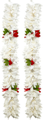 One Top Artificial flower Gajra Hair Accessories Reuseble Juda Maker Women (Pack Of2) Hair Accessory Set(Multicolor)