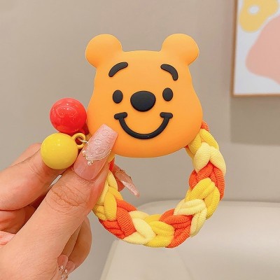 NAVMAV Cute Cartoon Design Braided Rubber Band Hair Ties Holder For Kids Girls 1Pcs/Set Rubber Band(Multicolor)