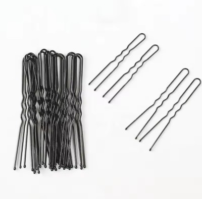 Zye Gem Black U Shaped 80 Pcs Hair Pins for Buns Ballet Bun Hair Pins for Women Hair Pin(Black)