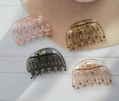 Rhosyn Hair Accessories Casual Daily Wear Korean Style Hair Clutchers Set for Women & Girls (Pack of 4) Hair Claw(Multicolor)